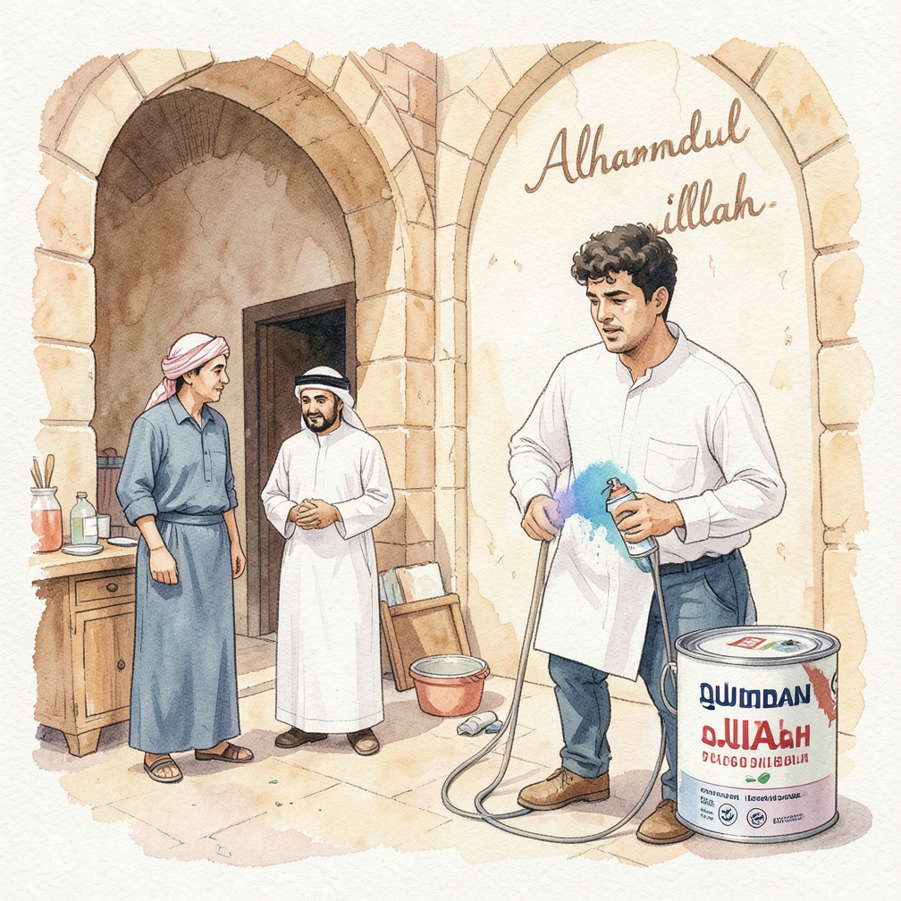 تطبيق طبقة أولى من الطلاء