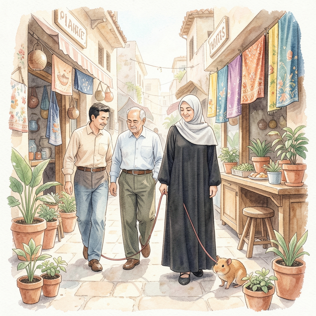العناية بالحيوان أثناء المشي