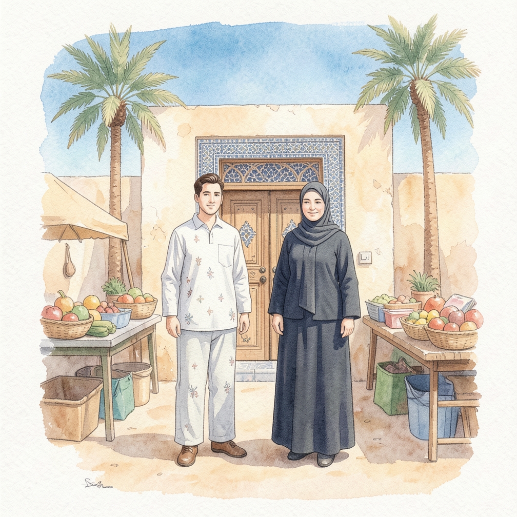 ارتداء قمصان واسعة