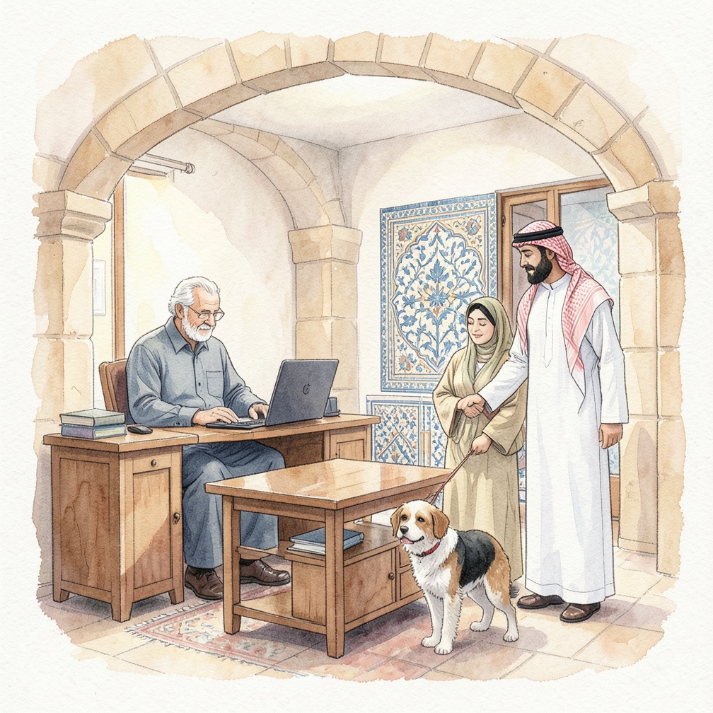 زيارة الطبيب البيطري