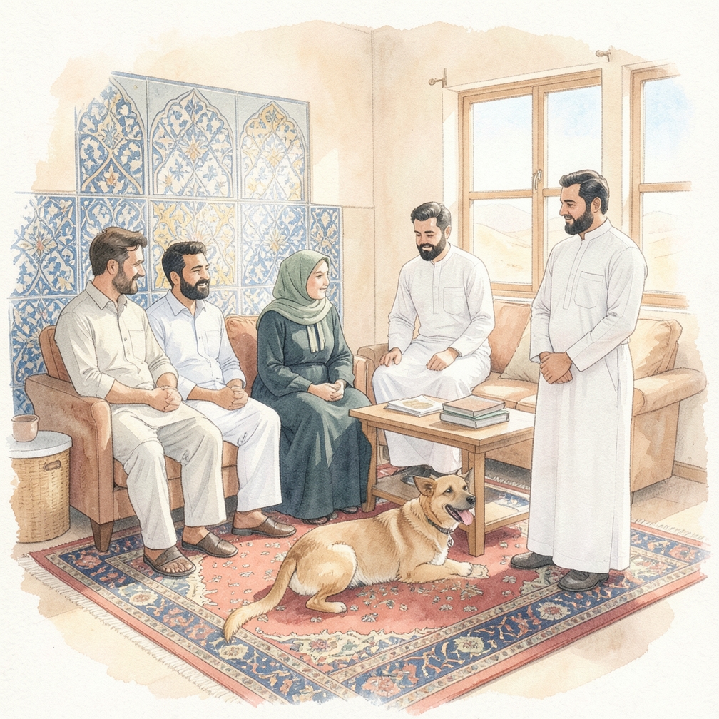 تأكد من أن كلبك آمن ومستقر أثناء العملية