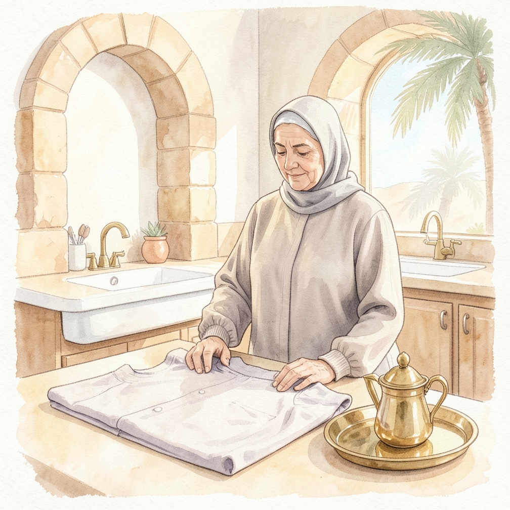 اقطع المواد الزائدة من أسفل القميص