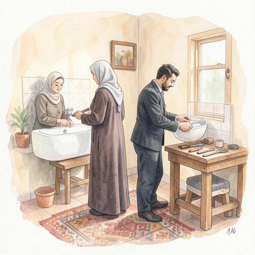 ارسم خطوطًا حيث تجلس اللوحة على الأرض.