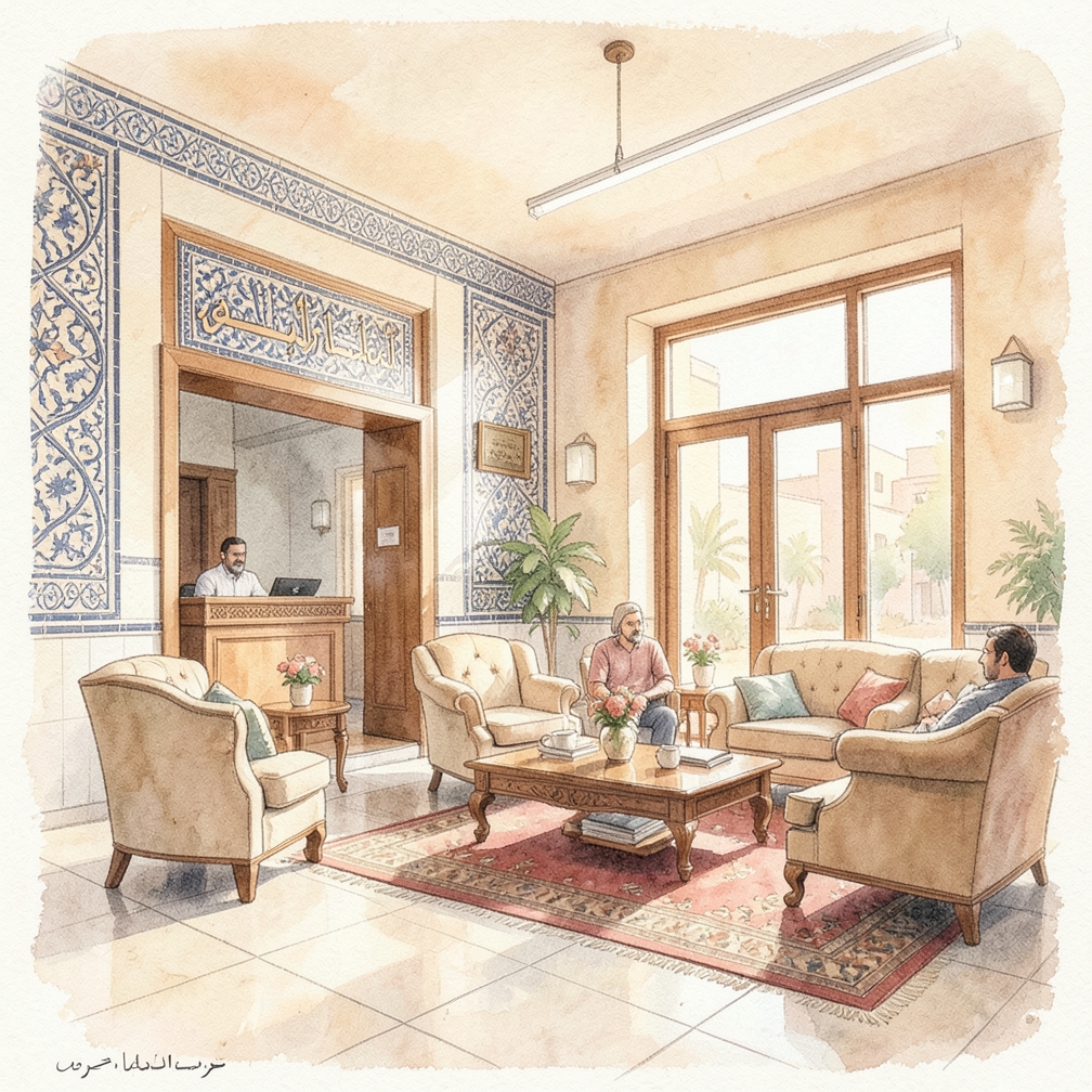 سجل الخروج من مكتب الاستقبال