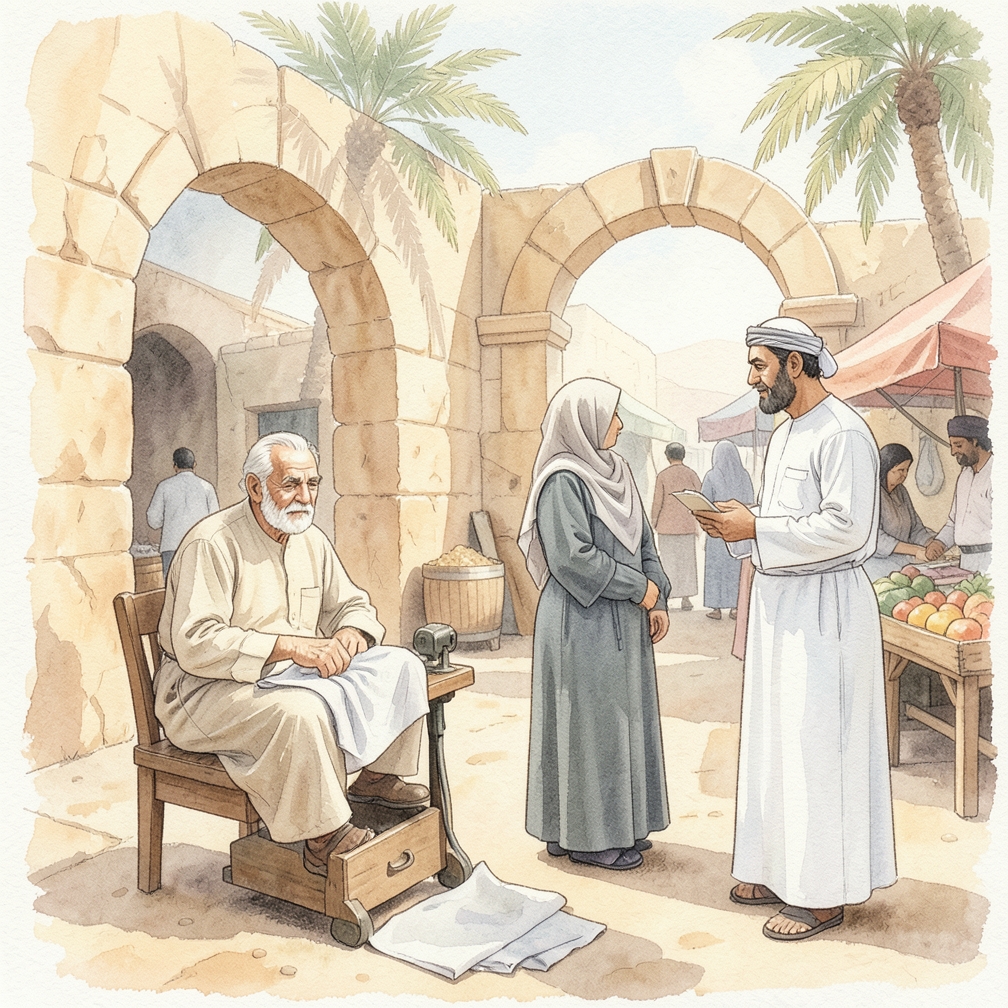 قص الزوائد من القماش بعد الخياطة.