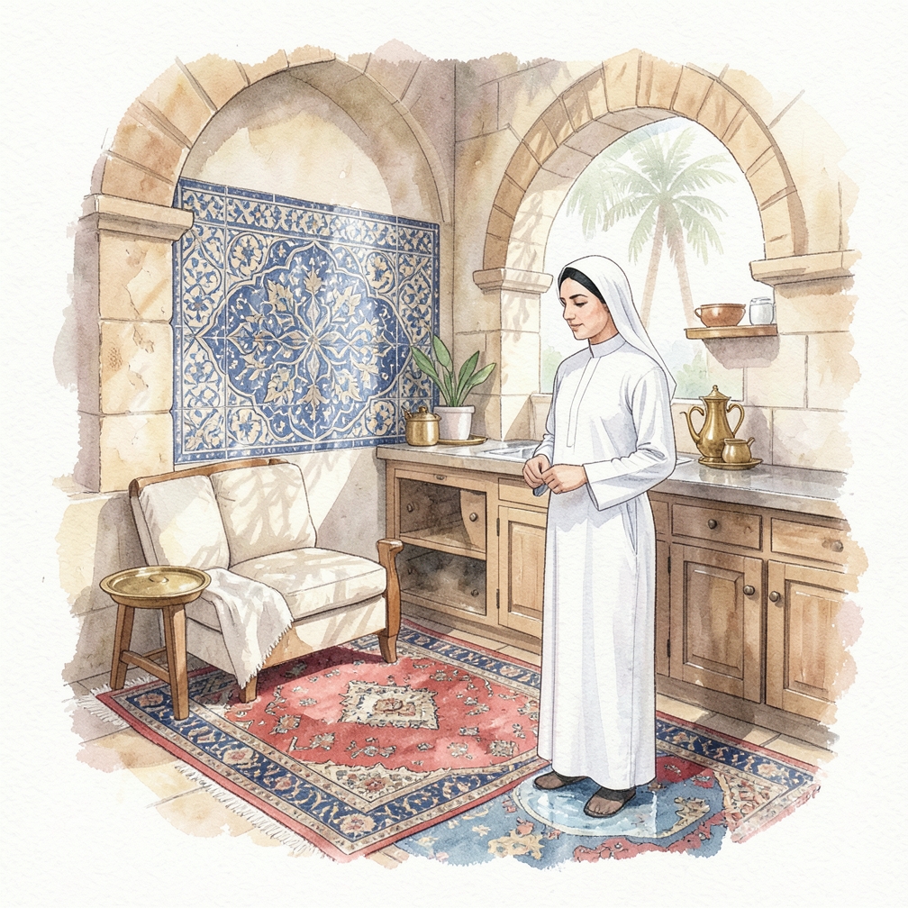 أضف كمية كافية من الماء لتغطية جذور سtems البصل الأخضر