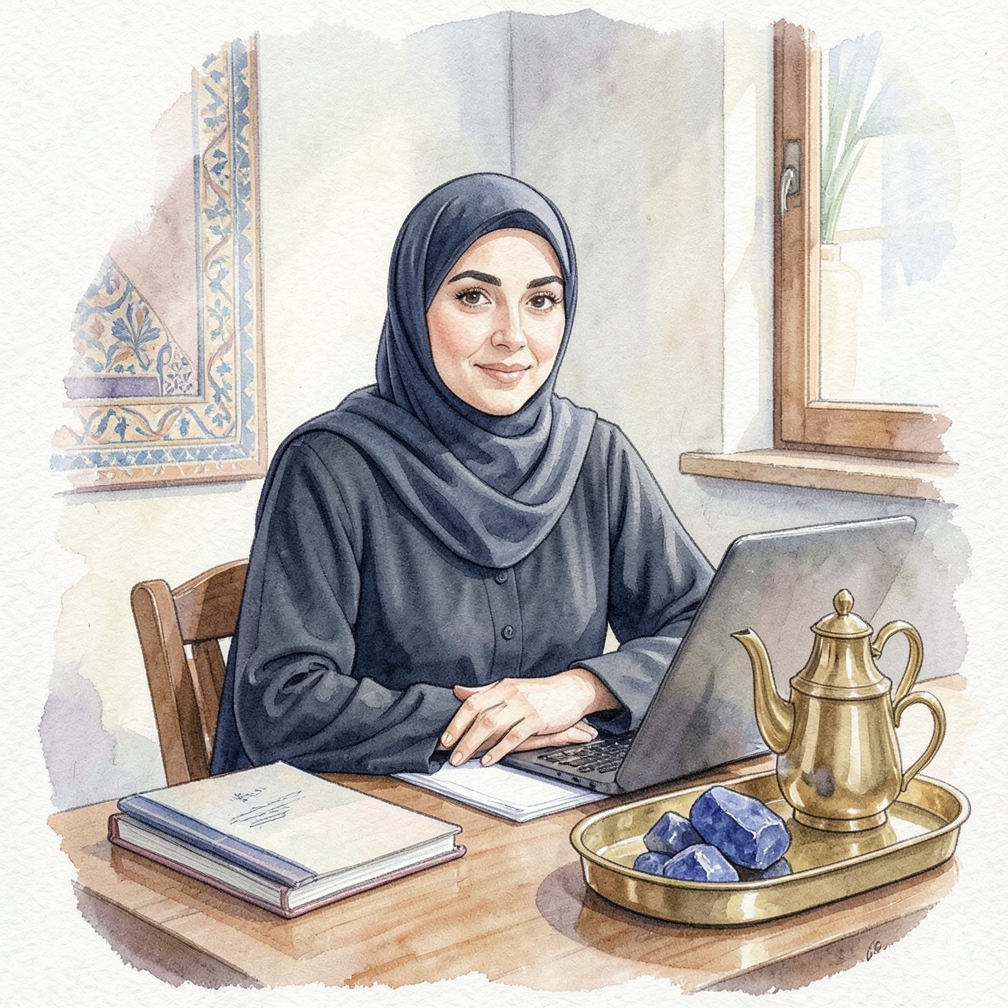 اللapis Lazuli هو حجر حظي مفيد للجوزاء في التوازن الروحي