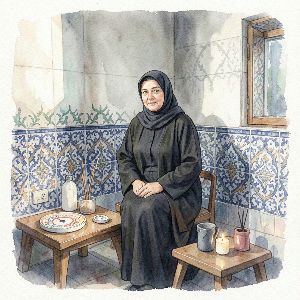 اختيار مكان مظلم وصامت