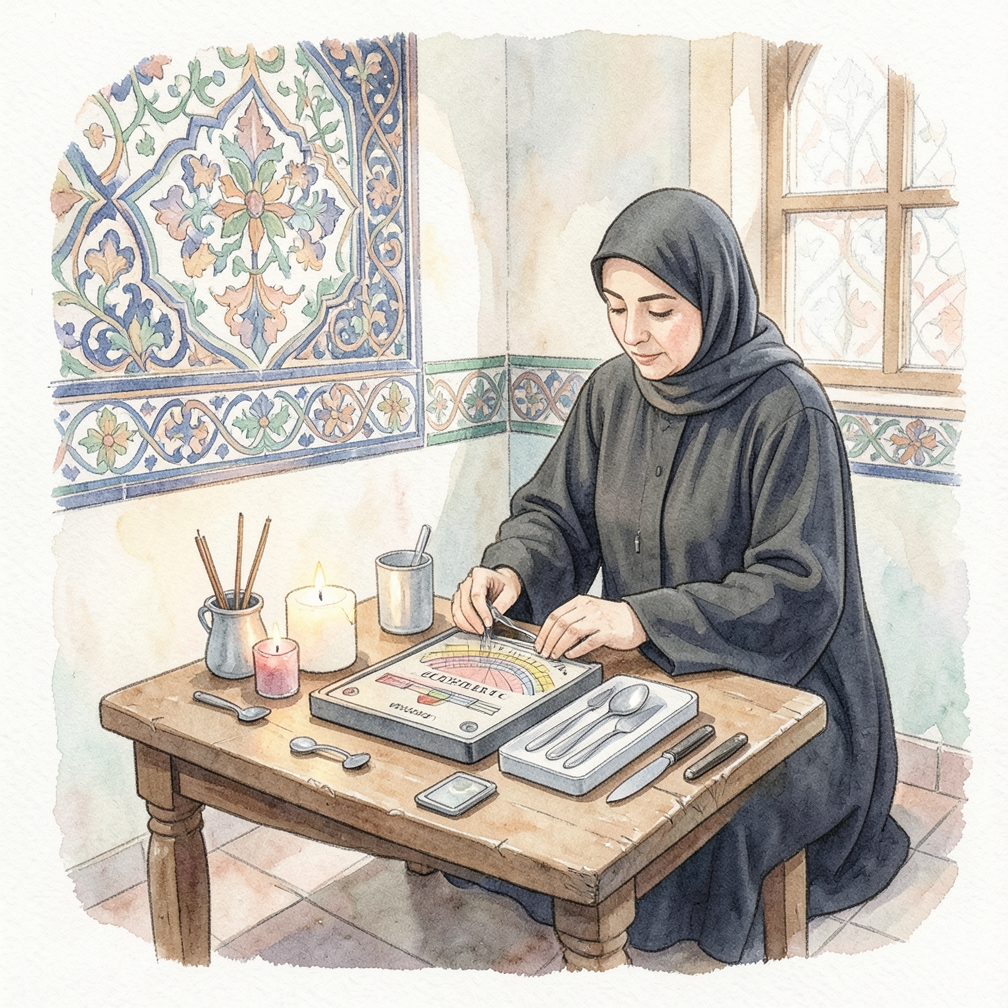 التأكد من تواجد الأدوات المعدنية
