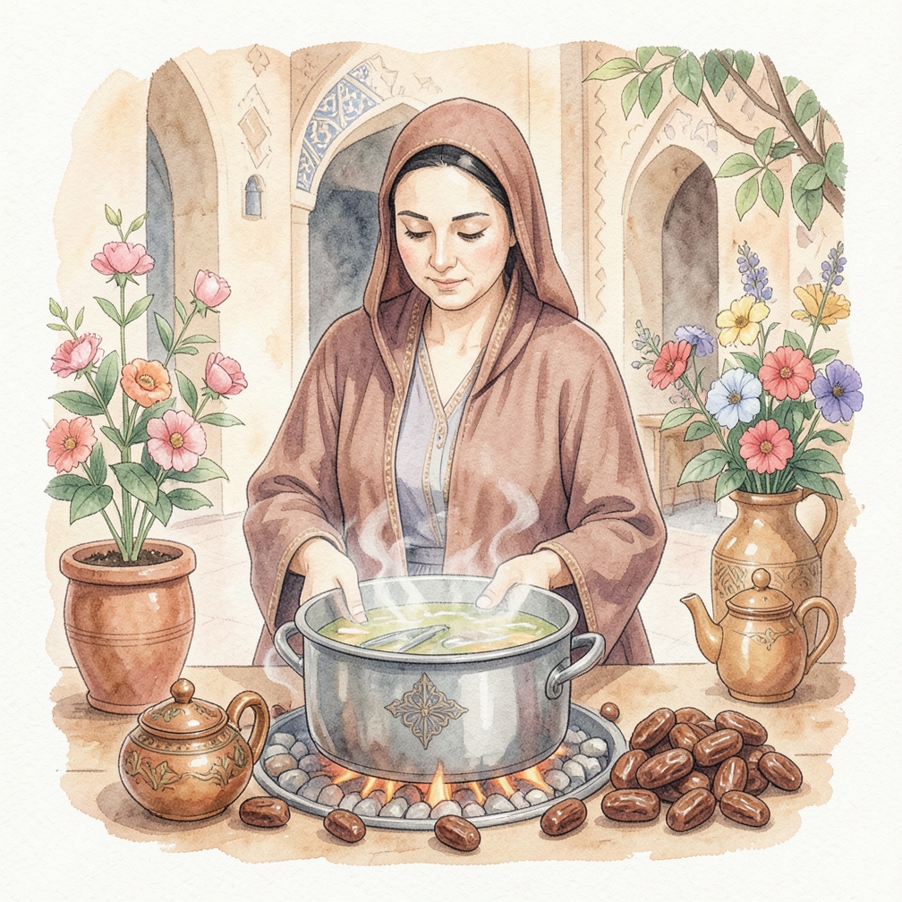 الخطوة 2: خلط سكر القصب والماء