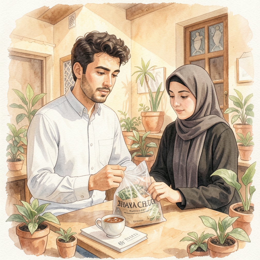 لصق المال أسفل درج