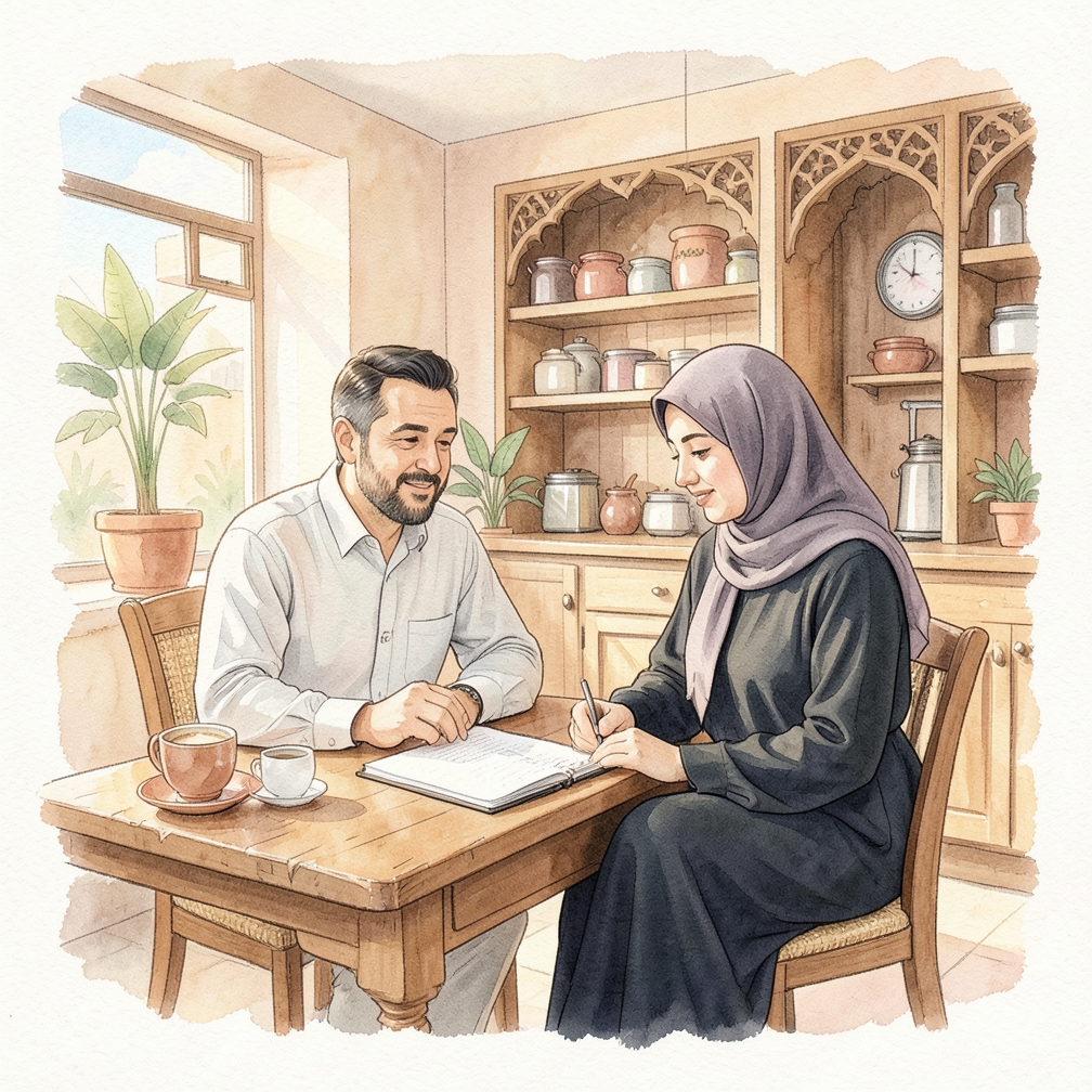خفي المال داخل سجادة
