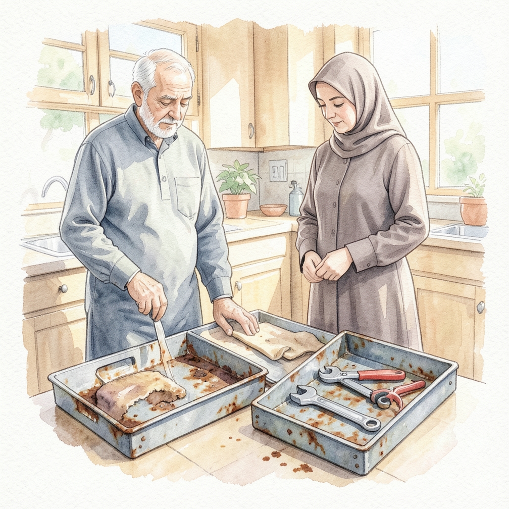 نظف المعادن بانتظام لمنع تشكل الصدأ
