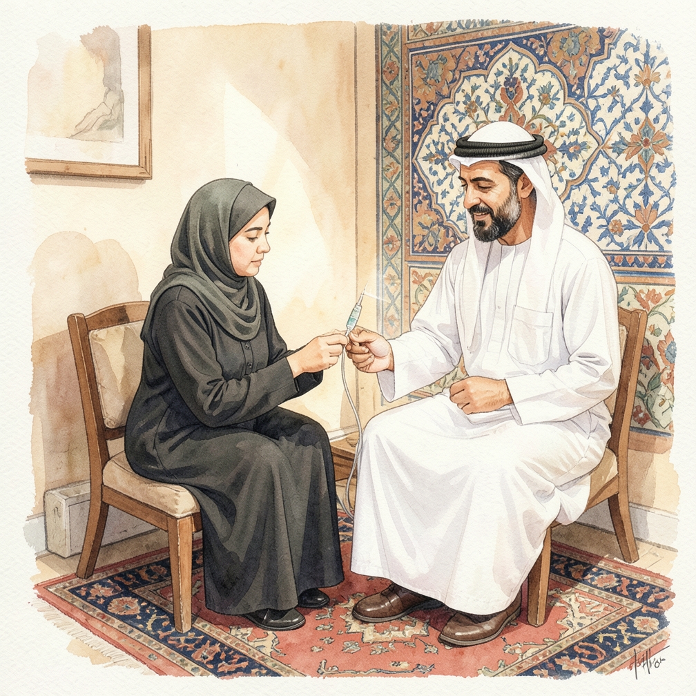 اختر مكانًا مناسبًا للحقنة
