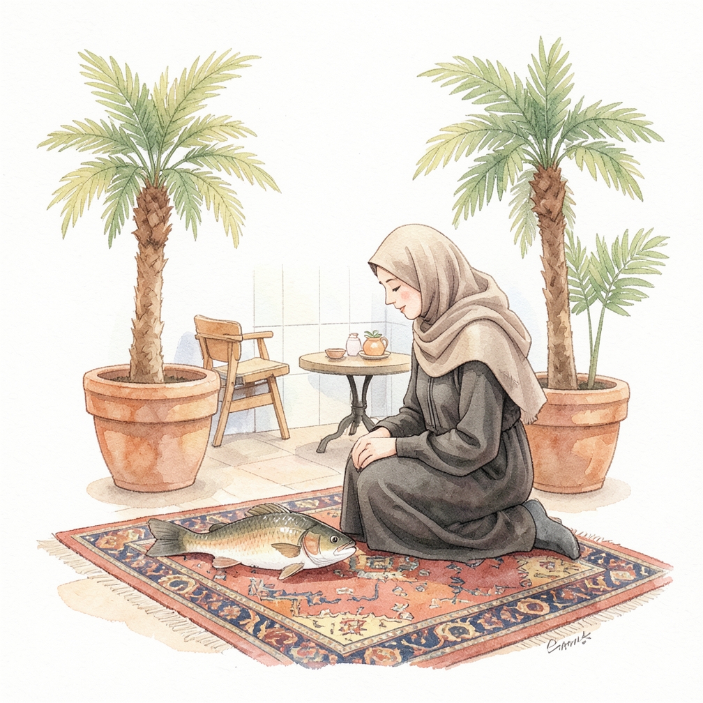 مراقبة سلوك السمكة في المجموعة