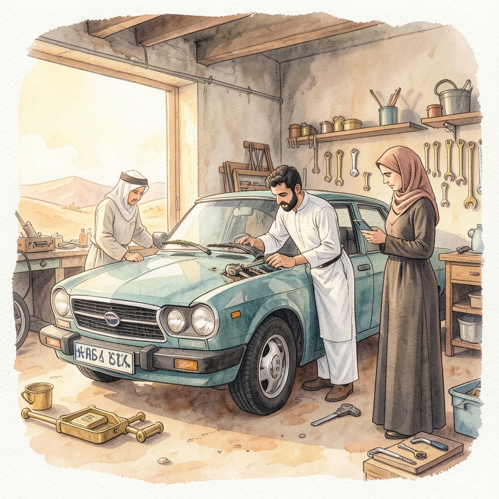 المُستarter التالف هو السبب الأرجح لصعوبة التشغيل.