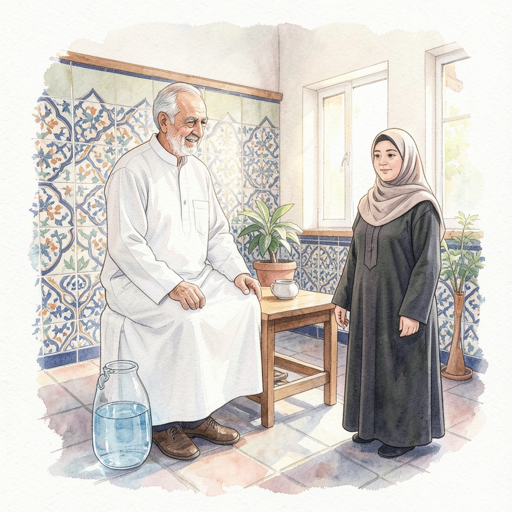 رش الماء المضاف إليه صابون على النافذة الخارجية