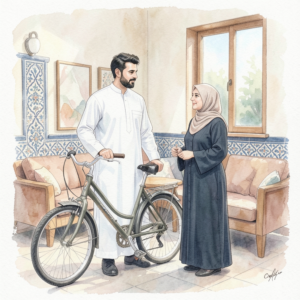 التحقق من استقرار الدراجة