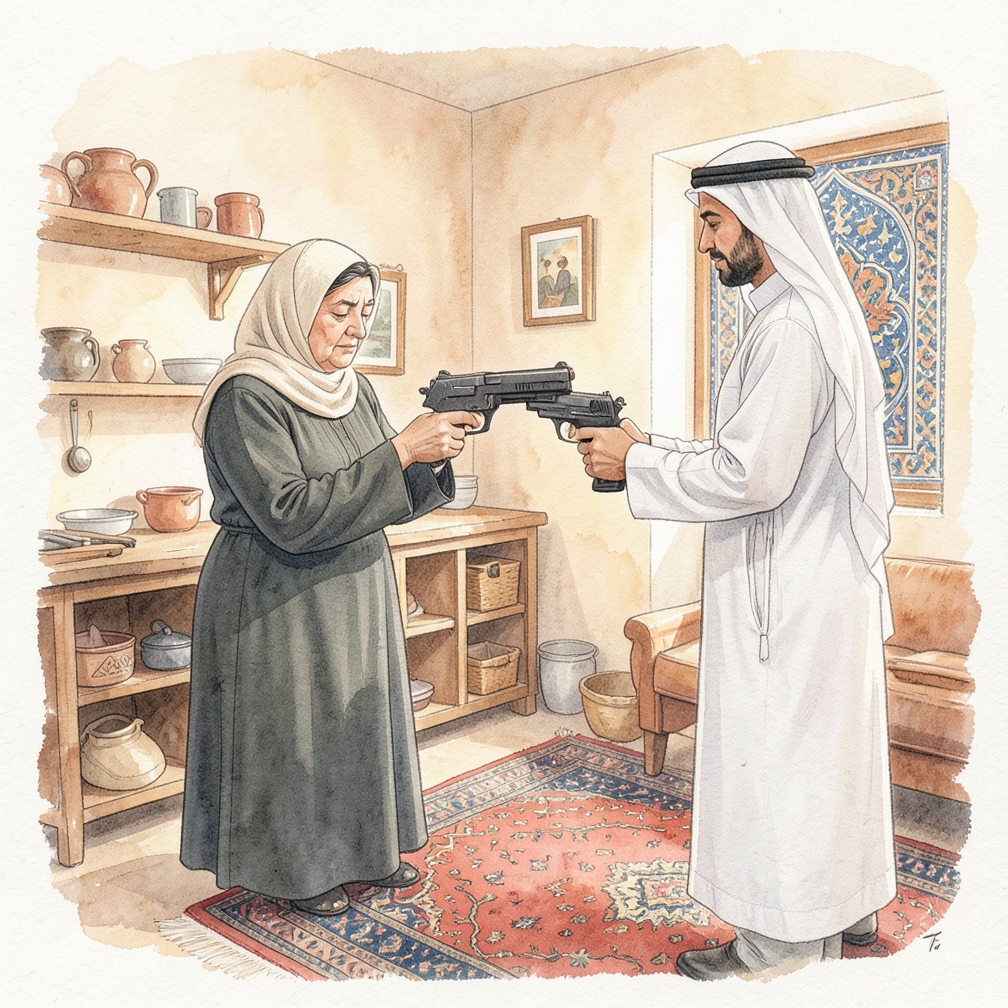 التحقق من وضعية نصف رفع المقبض