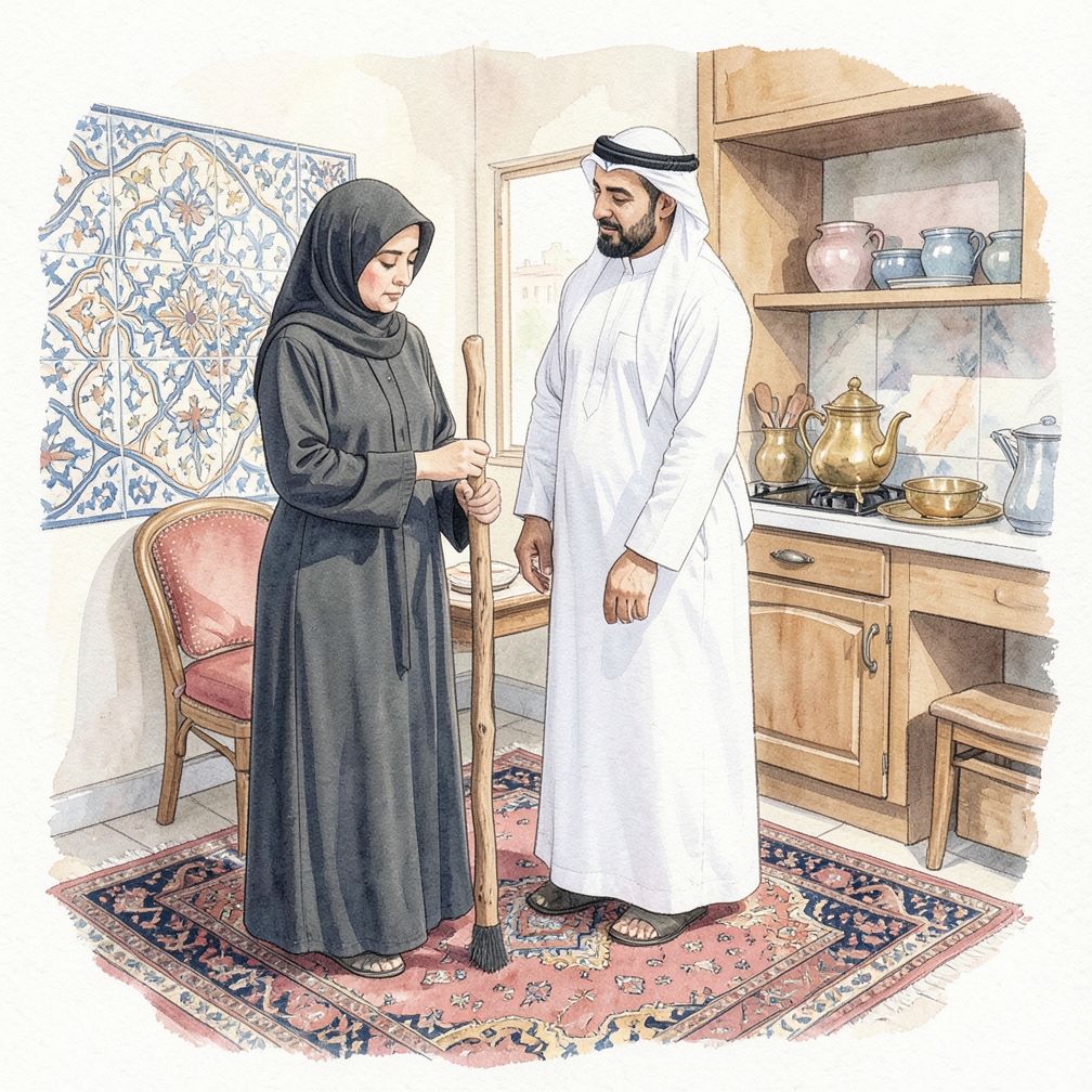 إدخال قضيب تنظيف في الأنبوب