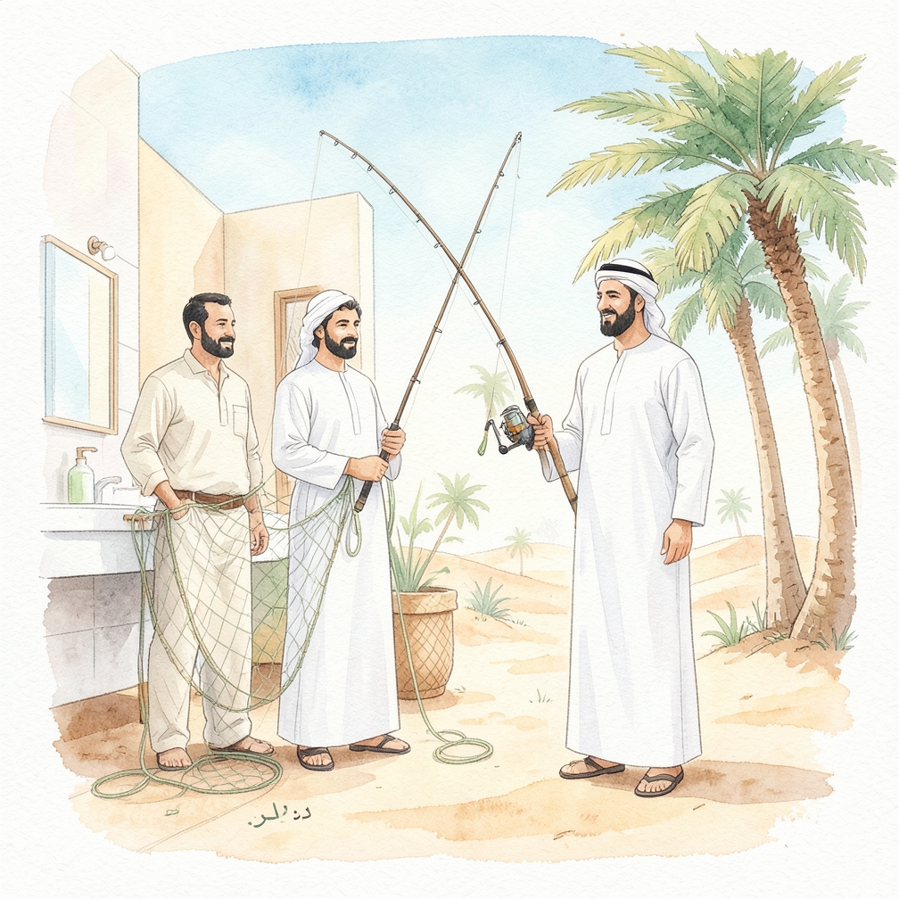 الصيد باستخدام حبال السطح (Topwater Lures) في المياه الضحلة للغاية