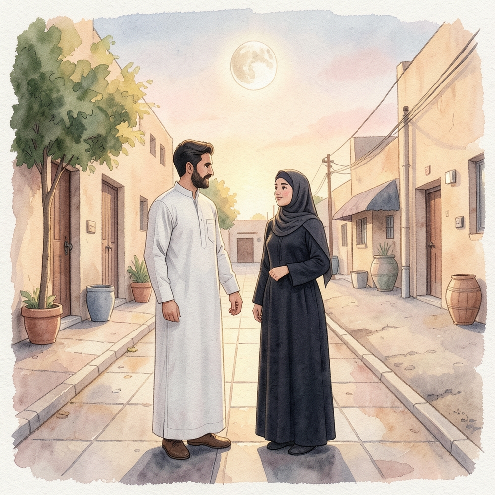 وضع البلورة في مكان مفتوح