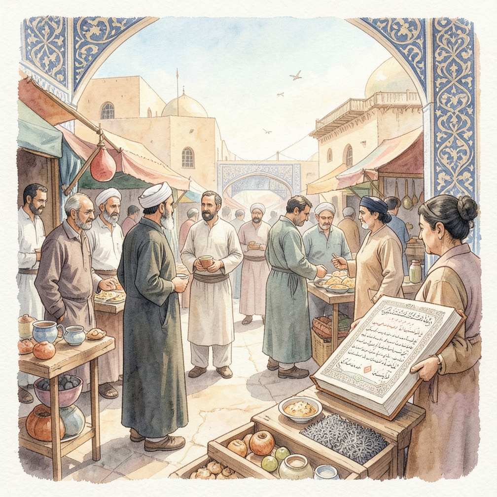 التنفس بلطف وثبات من خلال فتحة المُرَّوَّن