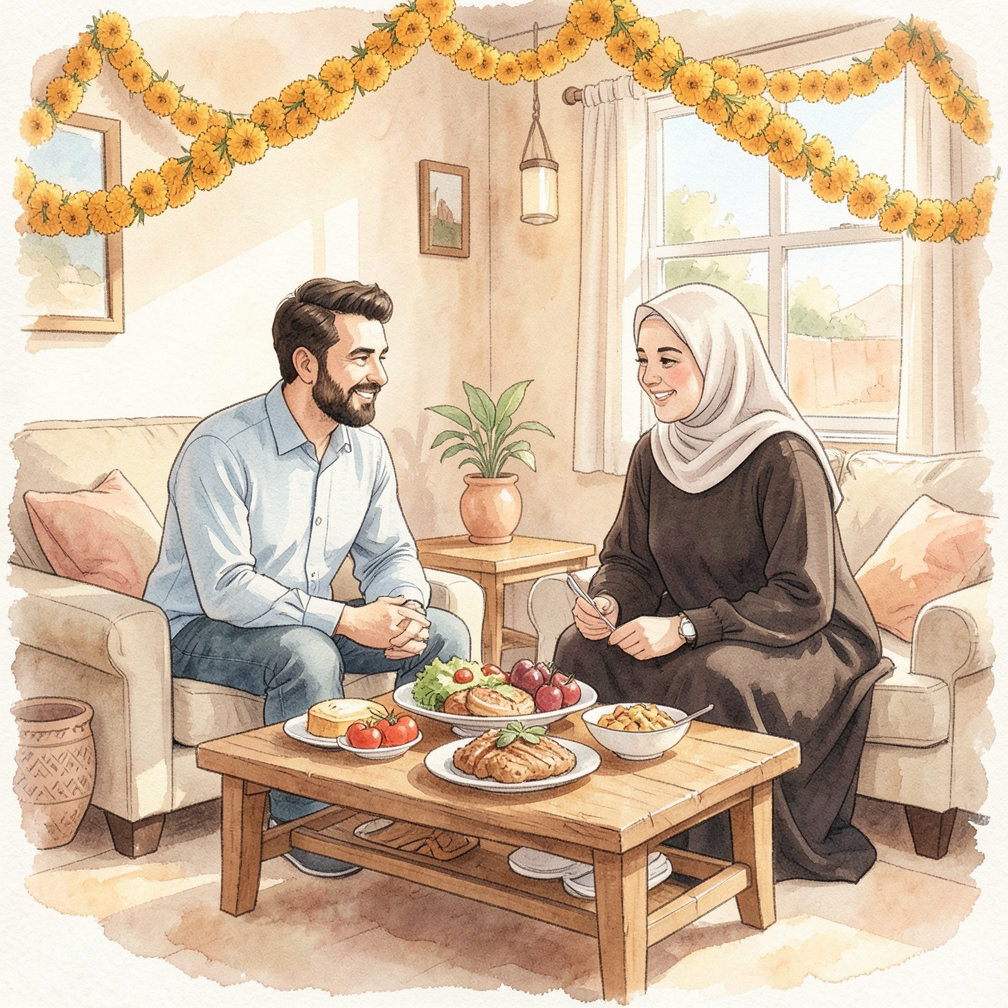 ضع طبقك خارج الباب بعد الانتهاء من الأكل