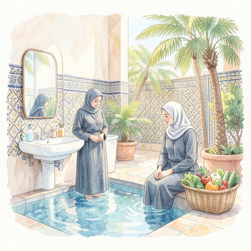 هزة الماء واتركه يجلس لبضع دقائق