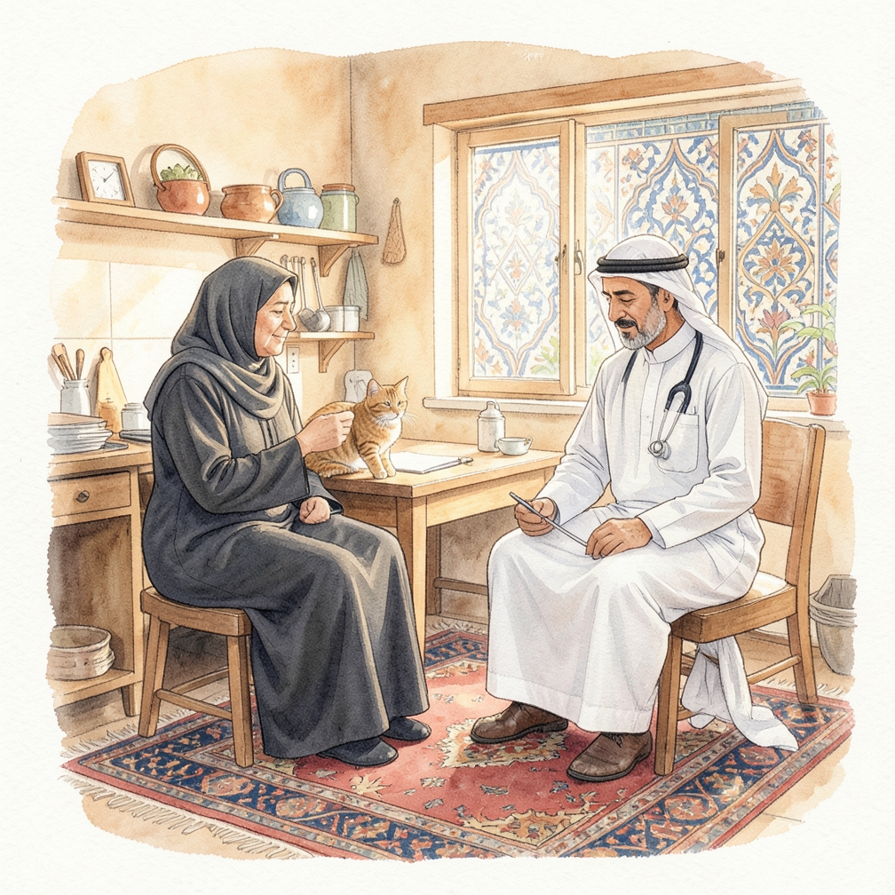 اتبع نصائح الطبيب البيطري للعلاج والرعاية