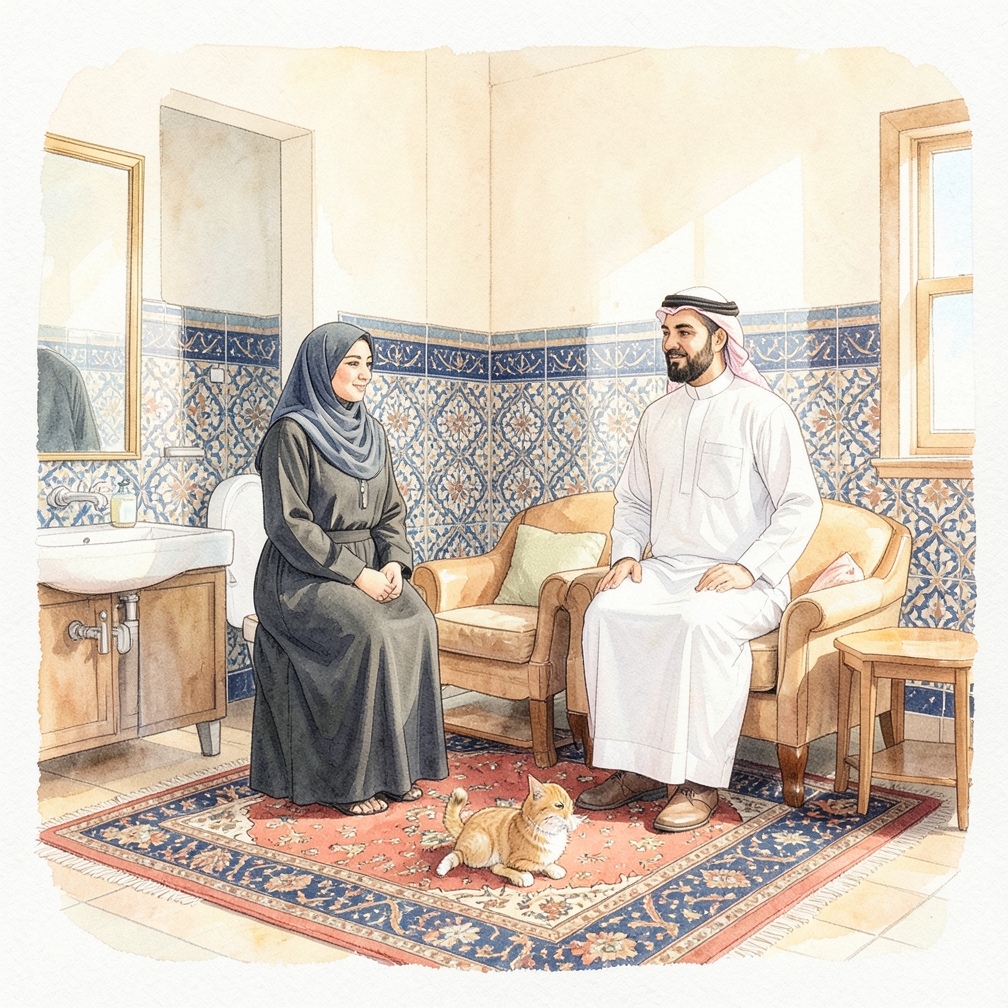 راقب mówiت الراحة والنشاط اليومي للقطط المعاقّة