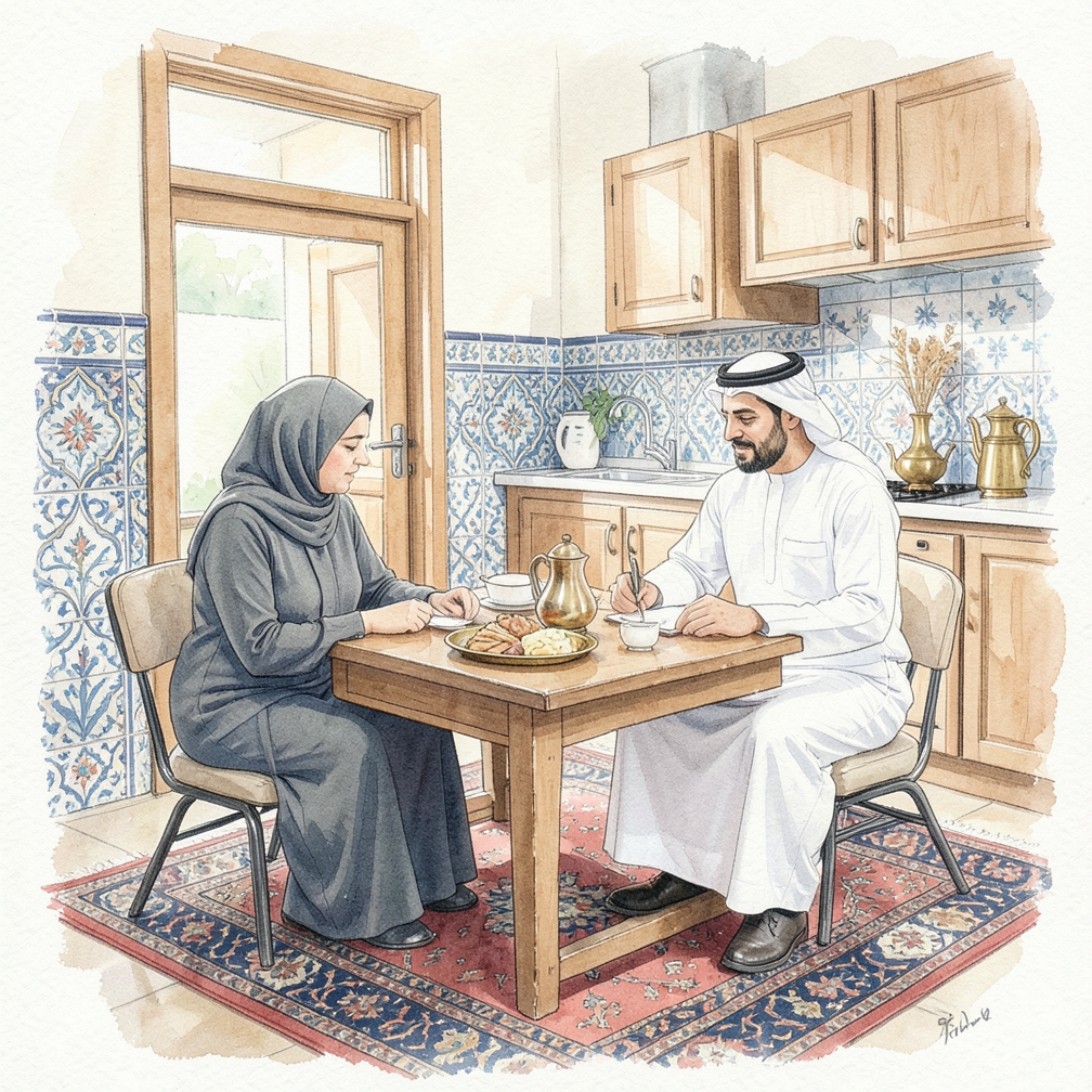 تناول طعامًا