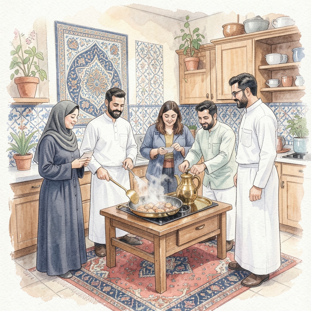ابدأ بالطهي بحذر.