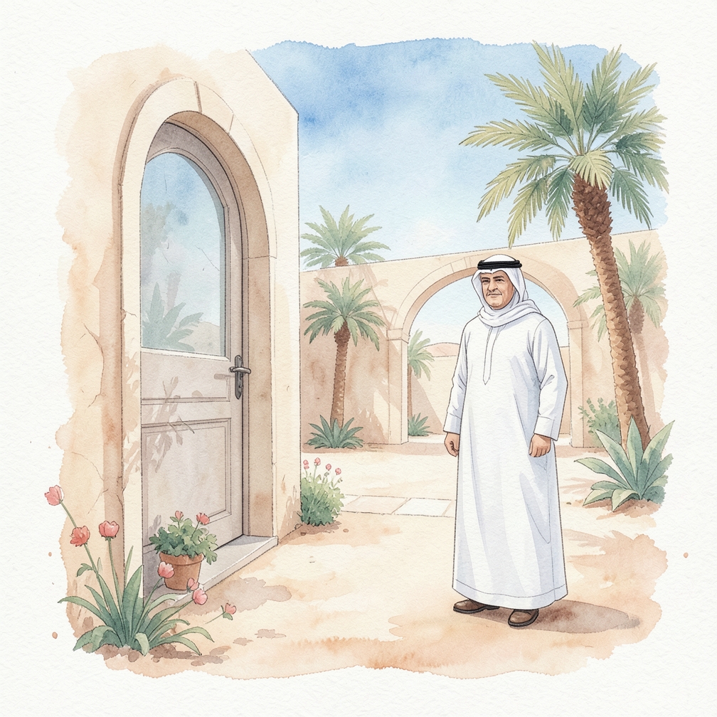 قم بدهان الباب.