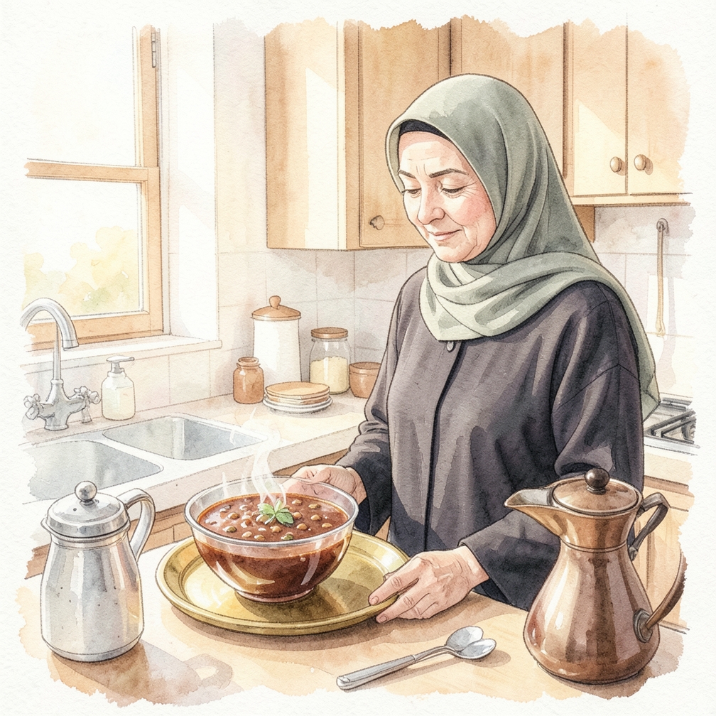 سكب 59 مل من صلصة الصويا في وعاء صغير