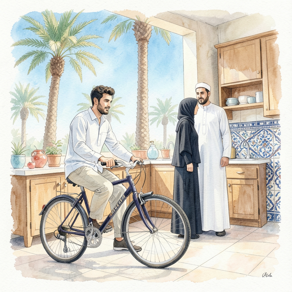 التدريب على الدراجة في مكان آمن