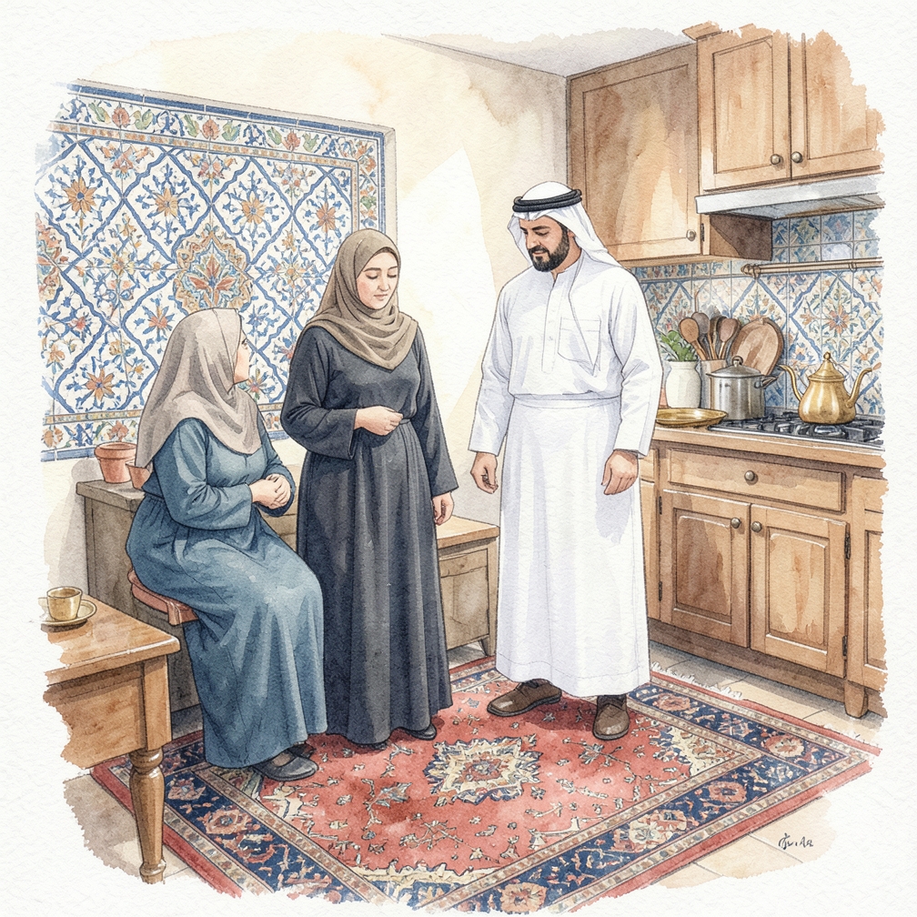قلب السروال وضغطه