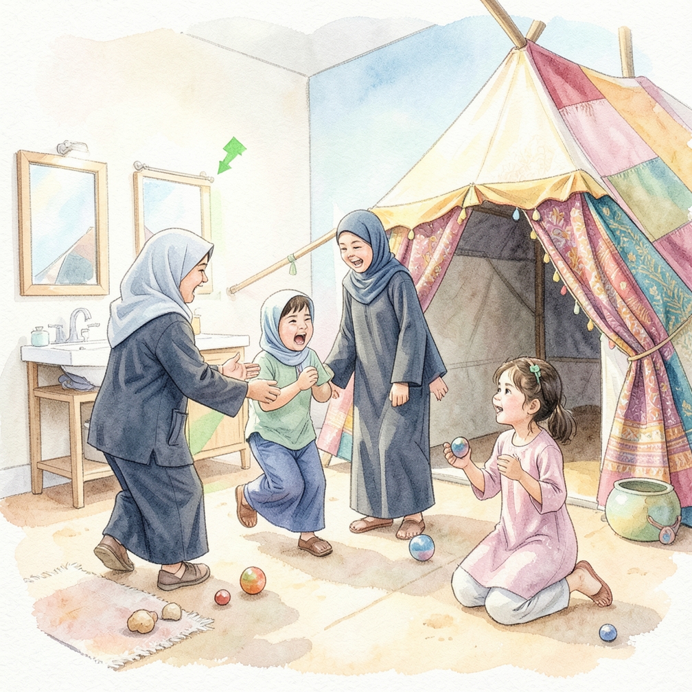 صرخ المُشرف "ضوء أخضر" وابدأ اللاعبين بالتحرك
