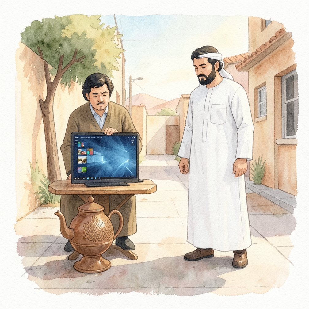 افتح نافذة الطرفية.
