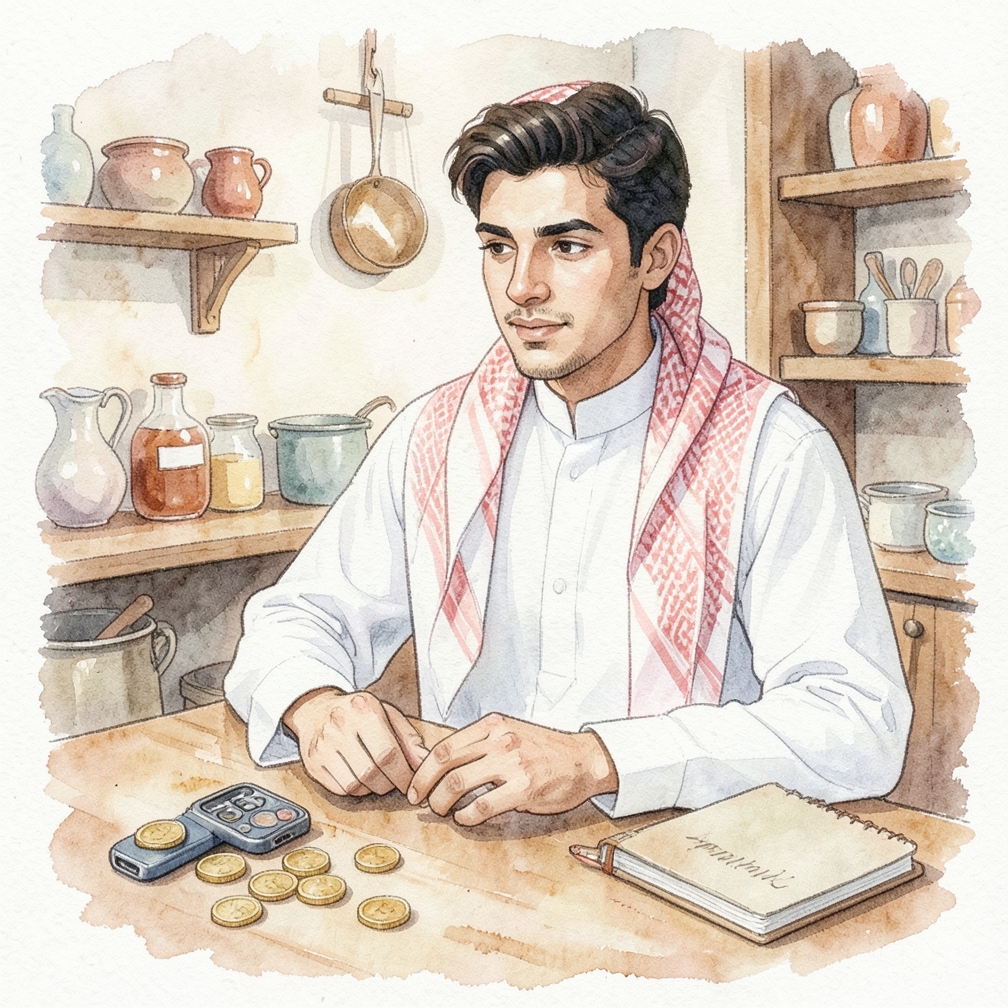 فتح التطبيق والضغط على +