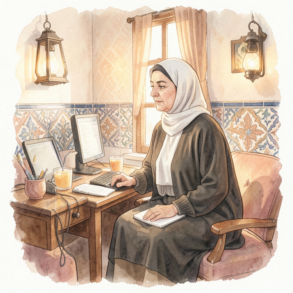 شرب شاي دافئ
