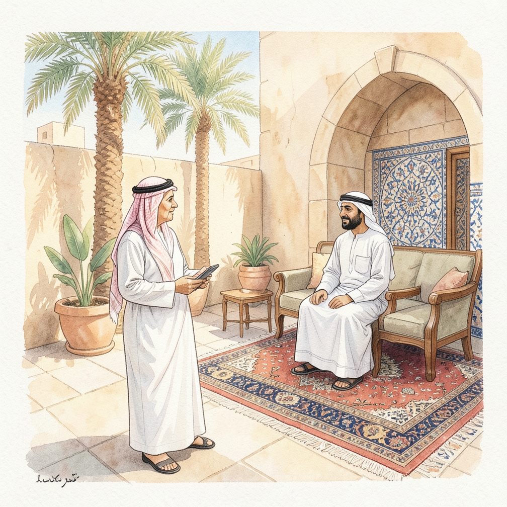 ردّ على تحيّته أو ابدأ المحادثة