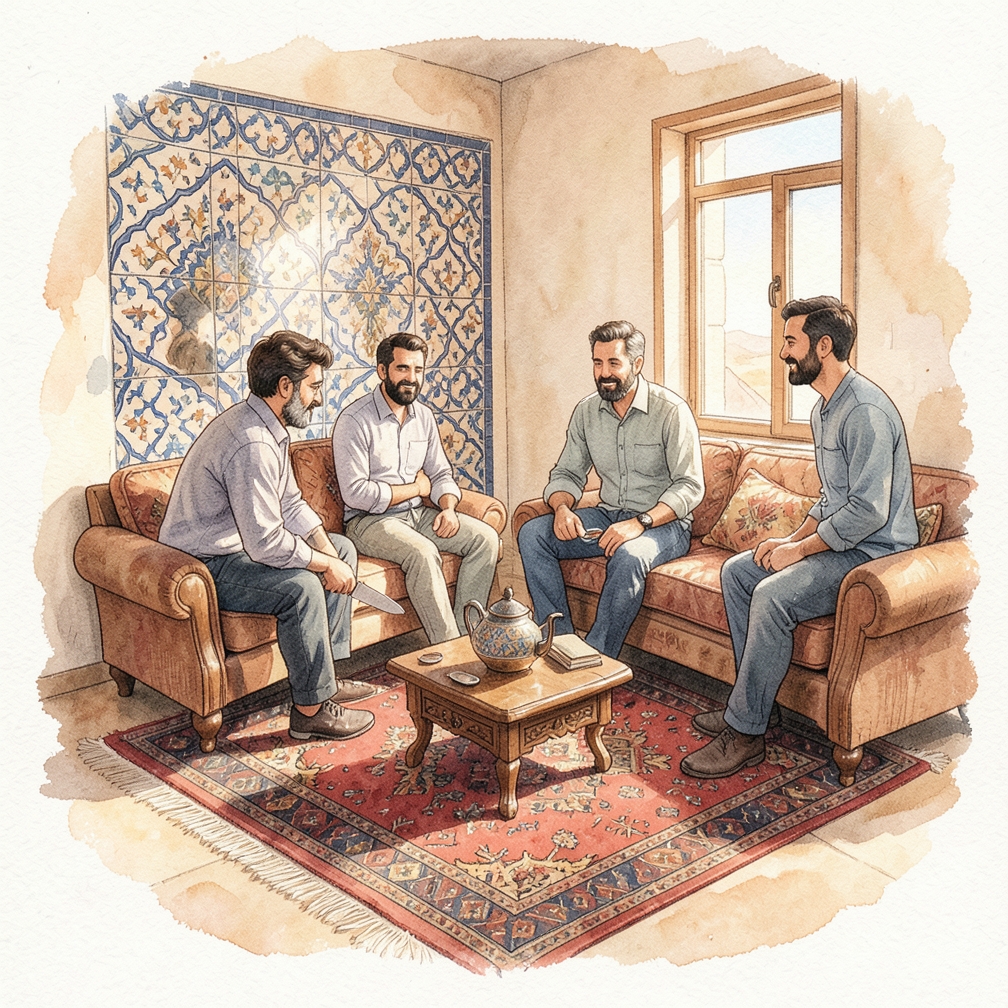 تقشير وقِطع جوز الهند البرتقالي
