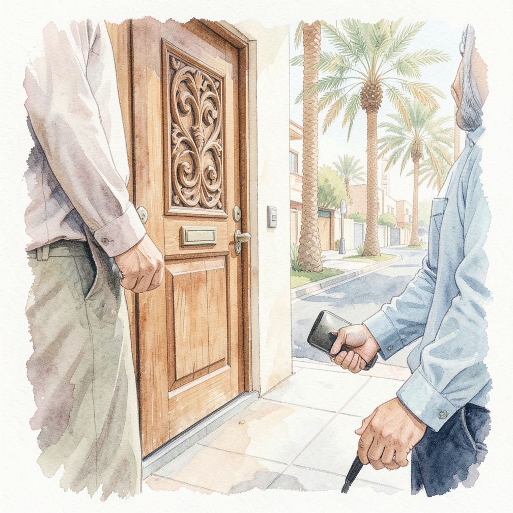 اخرج الحزام من مكانه