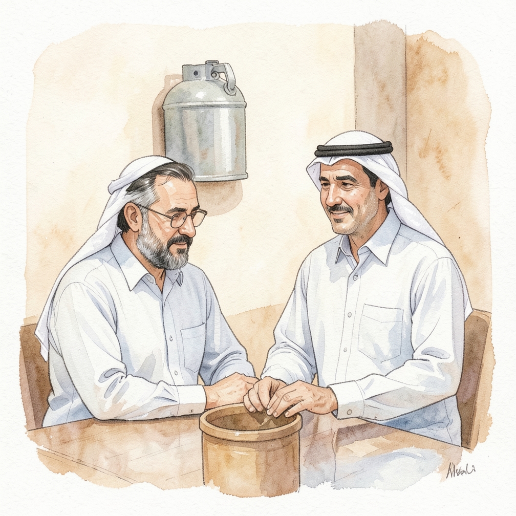 ملء القارورة بحذر