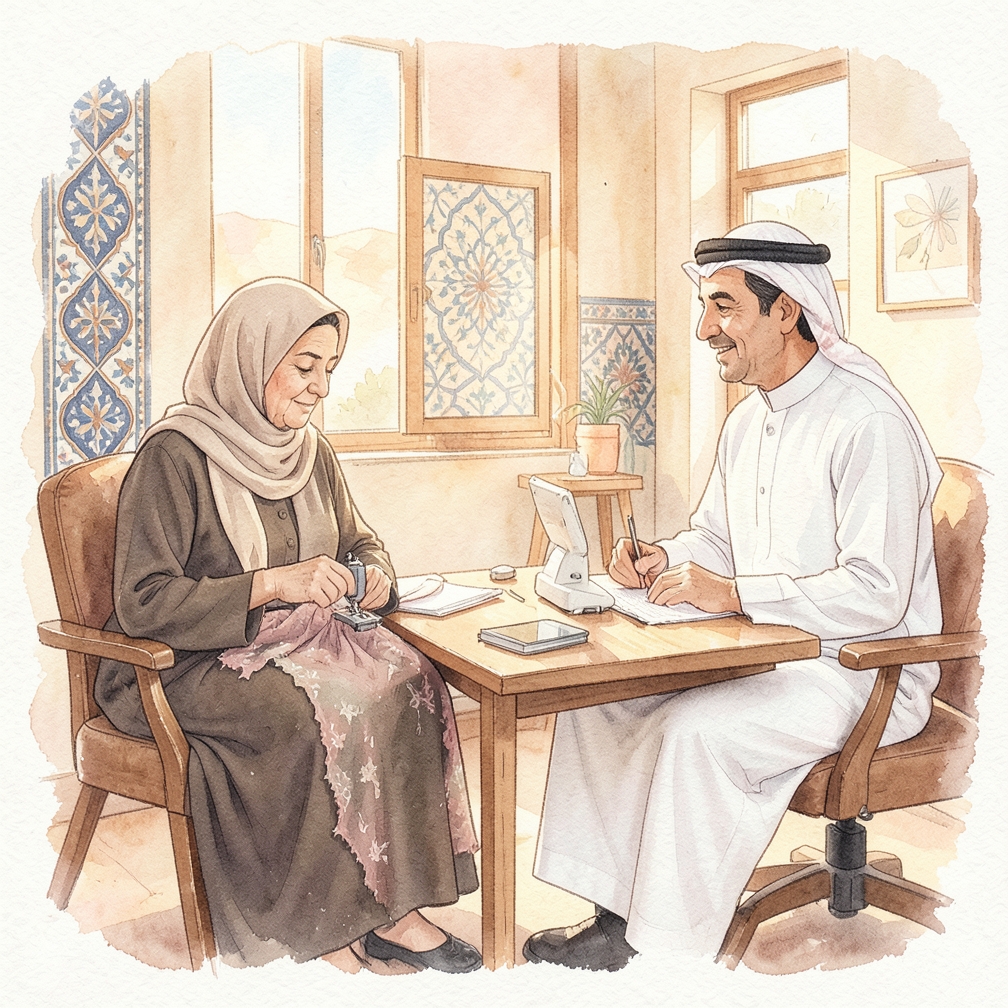 ضع آلة الخياطة على إعداد خياطة مستقيمة
