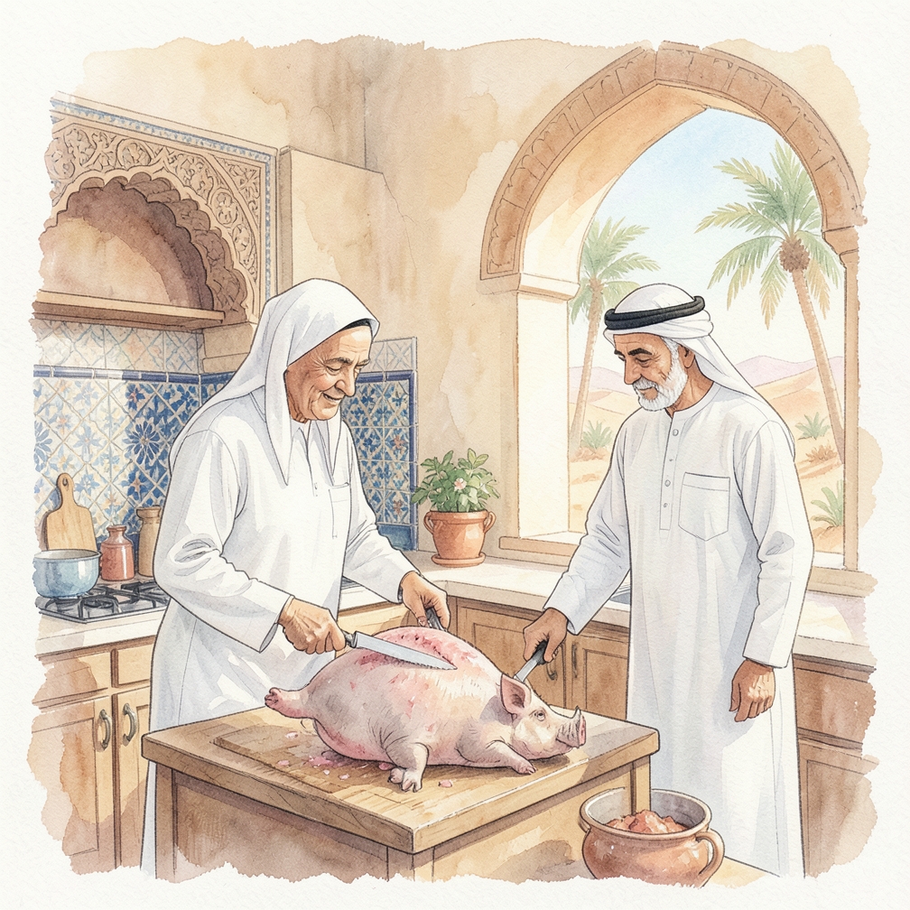 كيف تتعامل مع تقطيع خنزير مُعدَّة للذبح خطوة بخطوة