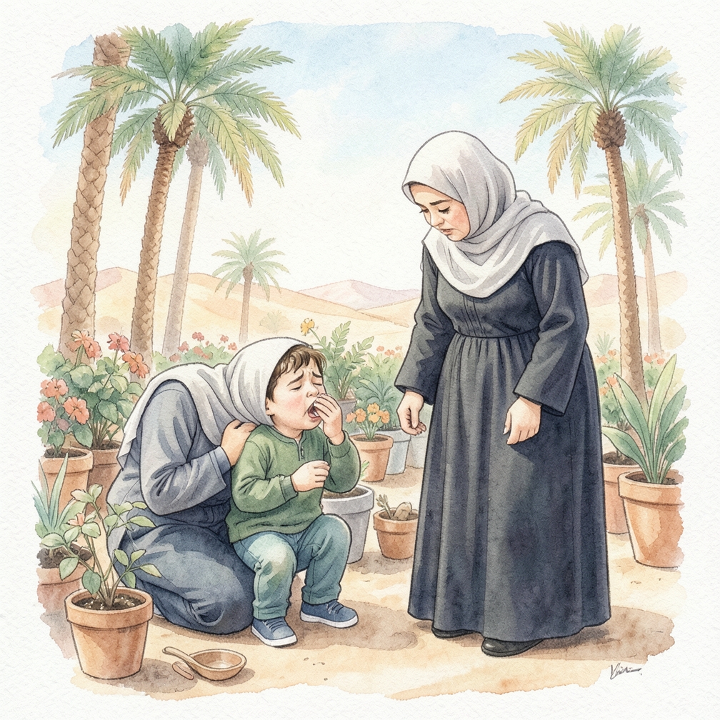 كيف تتعامل مع طفل يبكي أثناء رعايته؟