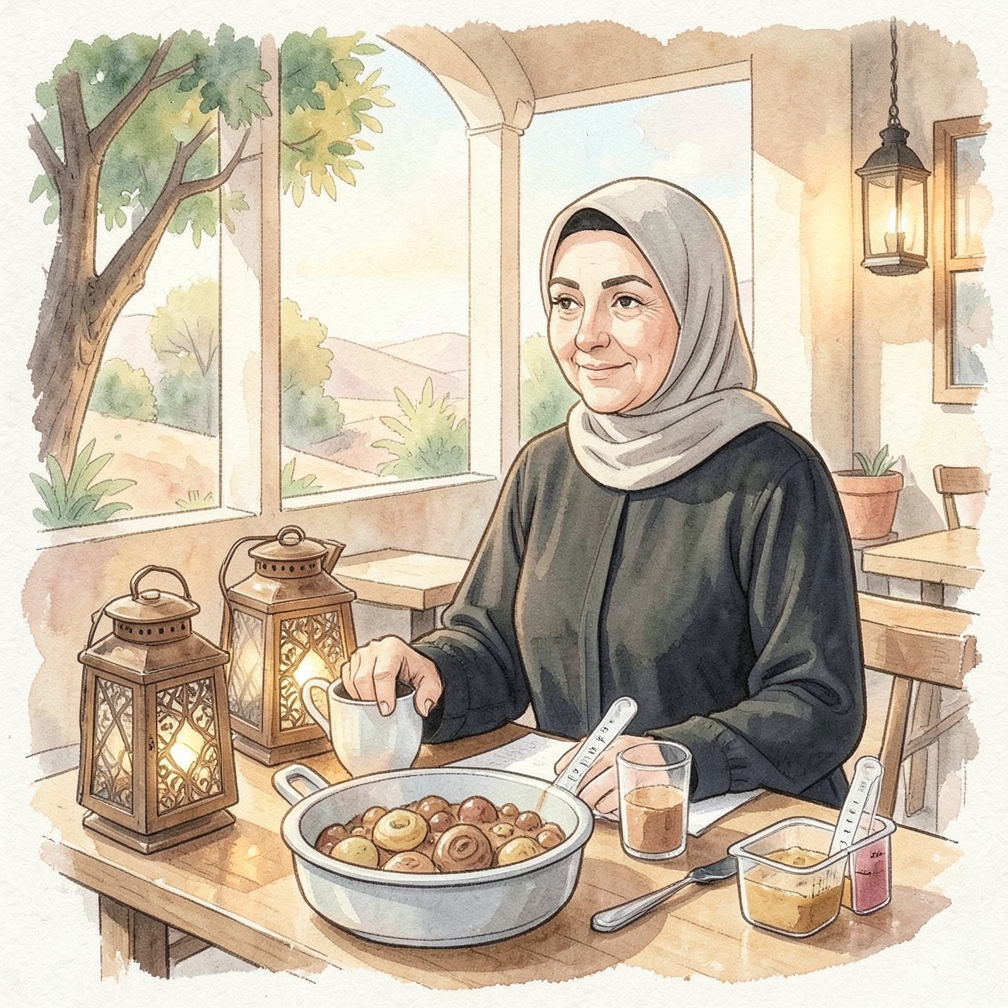 استخدم جدولًا مخططًا للطعام