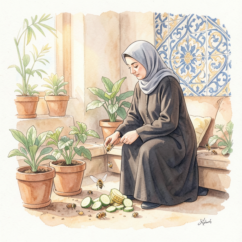 استخدام قطع البطاطا للجذب